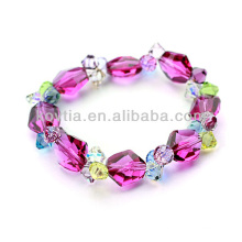 Hot sale natural multicolor Austrian crystal beaded bracelets